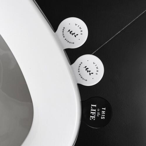 Creative Toilet Seat Lifters Toilet Cover Portable Sanitary Device Handle Avoid Touching Lifting Sticker Bathroom Accessories