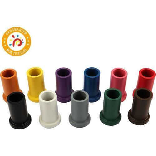 Montessori High-Quality Set of 11 Colored Pencil Holders Kids Toy
