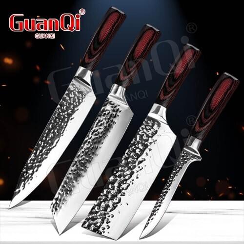 Kitchen Knives Set Sharp Forged Steel Kitchen Knife for Meat Bone Fruit Fish Vegetable Butcher Knife Boning Knife Cleaver Knives