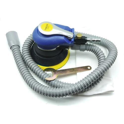 New 1pcs 5 inch Vacuuming Pneumatic sander Pneumatic polishing machine Air Eccentric orbital sander tool Car polishers