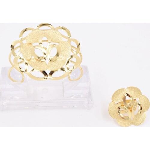 New fashion bracelet Dubai gold-color of women cuff delicate wedding bracelet beautiful Birthday gift Jewelry