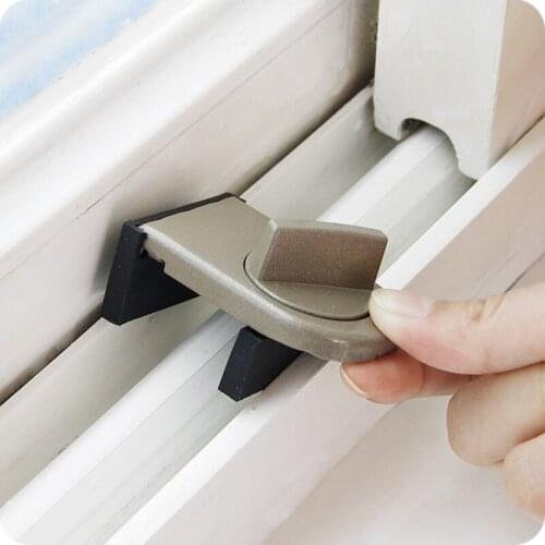 Sliding doors and windows limiter plastic steel rotary switch lock sliding window blocker hardware accessories