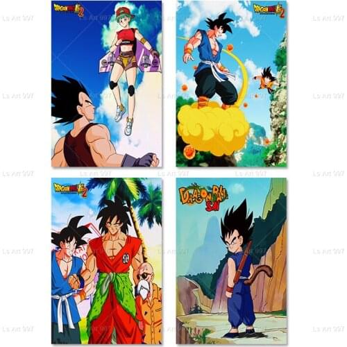 Dragon Ball Japanese Anime Poster Wall Art Picture Canvas Painting Mural Living Room Home Bedroom Decoration Kids Gift Cuadros