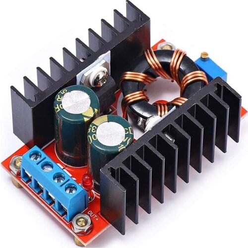 DC Buck Boost Converter 12A 150W MAX DC Step Down Buck Adjustable Regulator Module 10V-32V to 12V-35V Power Supply Module