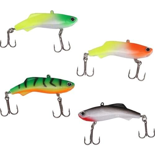 1Pc Winter Fishing Lure VIB Ice Fishing Lure Soft Bait 5cm 8.5g Isca Artificial Bait Wobber Sinking Fishing Lure