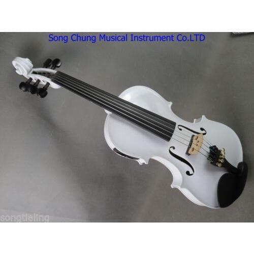 Professional model white colors 5 strings electric & acoustic viola 15"