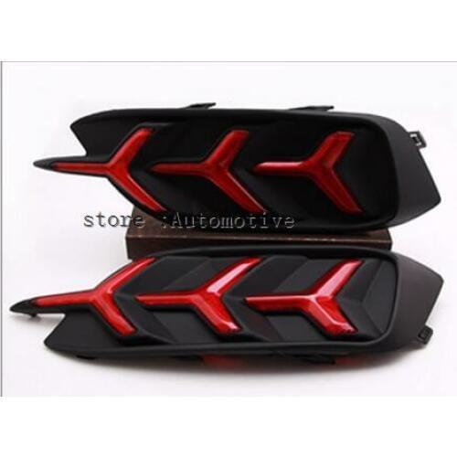 Turning Signal style relay 12V Car LED DRL Daytime Running Lights rear bumper brake light For Honda Civic 10th 2016 2017 2018