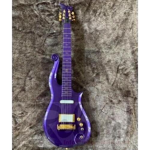 Weifang Rebon 6 string Cloud Prince electric guitar in Purple colour