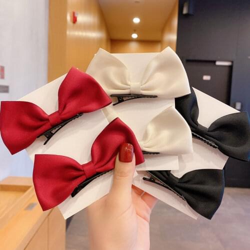 The Star with The Same Super Cute Bow Hair Clip Back Head Clip Girl Bangs Hair Accessories