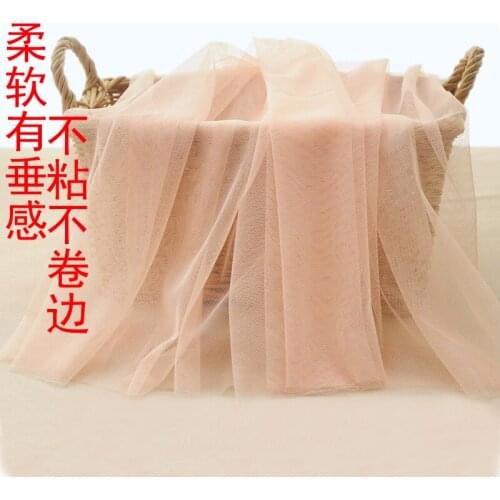 1Meter Soft Mesh Baby Mosquito Net Lace Cloth Fabric, Encrypted Mesh Cloth,Curtain Skirt Wedding Decoration Tulle Fabric 150cm