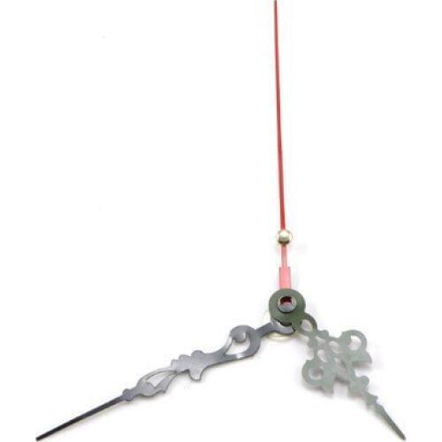 100 pcs/lot free ship Quartz Movement Clocks Mechanism, Clock Parts Accessory Spindle With Metal Hour/Min/Second Hands/Needle