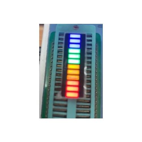 12 Segment Bar-graph Bargraph 12 segments 3 Red 3 yellow 3 Green 3 Blue color Light Bar Graph Numbers LED Signs Module Display