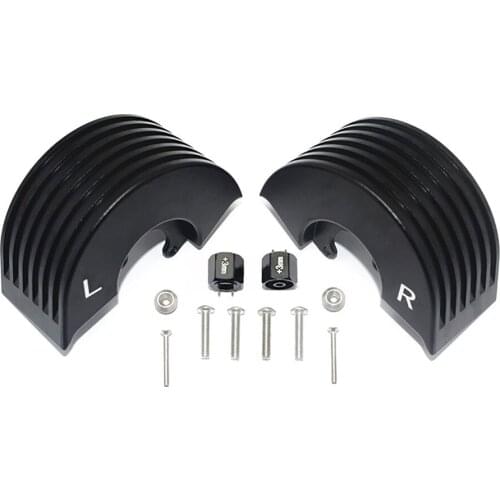 2pcs/set Aluminum Alloy Rear Fender Wheel Silt Cover Mudguard for TAMIYA T3-01 RC Car Modification Parts