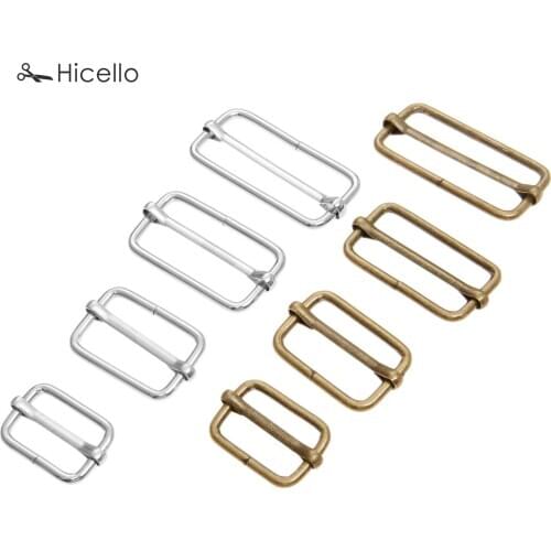 20pcs/lot Metal Adjustable square ring buckles Bronze Sliver Garment Blet DIY Needlework Luggage Sewing Handmade Bag Buttons