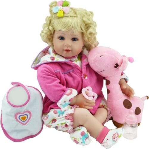 2016 Handmade Reborn Baby Mini Simulation Vinyl Reborn Babies for Kids Birthday Gift, Lifelike Baby Reborn Doll 20Inch