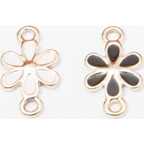 26pcs flower Korean style zinc alloy metal pendant charms for diy jewelry making 4601