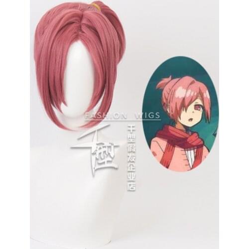 35cm Anime Toilet-bound Hanako-kun Mitsuba Wig Cosplay Wigs Playing Short Blush Pink Hair Halloween 1:1 Wigs