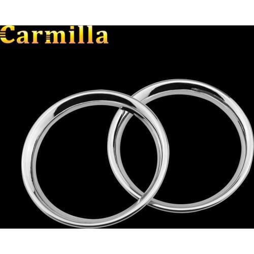 Carmilla Car-Styling ABS Chrome Air Condition Vent Protection Trim Cover Sticker Case For Nissan March 2010 - 2015 Accessories