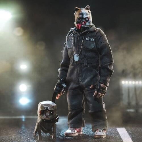 DAMTOYS x COALDOG 1/12 PES022 GOLDEN DOG Figuer Model 6'' Dog Head Male Soldier Action Body Doll