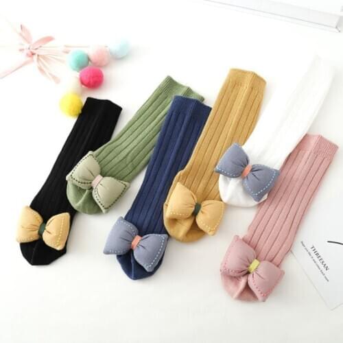 Spring Autumn Winter Unisex Baby Boy long Socks Fashion Children Sock knee high Cotton Kids Girl Socks