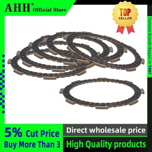 AHH A Set 6 pcs Motorcycle Clutch Disc Friction Plate Engine Clutch Plates For Honda CBR250 MC17 MC19 NC14 MC22 CBR250RR