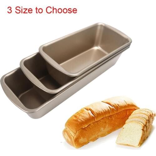 Carbon Steel Oval Shaped Bread Baking Dishes Non-stick Loaf Pan Cheese Cake Toast Pan-Bread Mold Cake Mold Kitchen Gadget