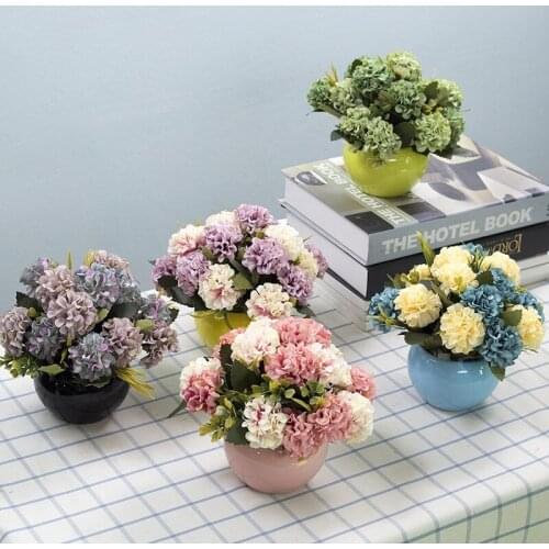 Indoor ornaments simulation flowers and plants family cupboard bedside table room bedroom living room false flower decorations