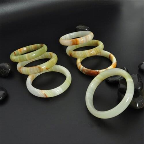 Chinese Natural Beautiful Afghanistan Jade Bangle Hand Carved Jade Bracelet Gift