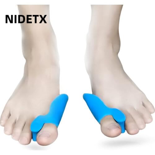 140pieces=70pairs Bunion Corrector Thumb Tool Soft Gel Straightener Toe Orthosis Silicone Separator Feet Care Pad Hot Sale