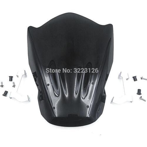 High Quality Motorcycle Windshield Windscreen with Mounting Bracket For YAMAHA MT07 MT-07 FZ-07 FZ07 2013 - 2017