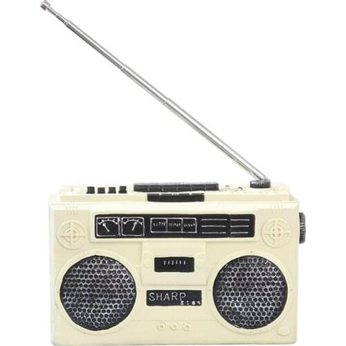 Zakka old retro radio TV resin model creative home coffee shop decoration
