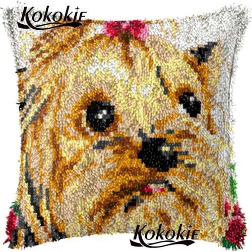 Latch hook pillow making kits 3d carpet craft kits for adults embroider needlework printed cross stitch kits Crocheting Rug Kits