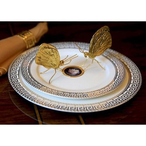 New Hot Creative Decorative Metal Handicrafts Copper Gold Ant Butterfly Ornament Handmade for Modern Art Home Decor Accessories