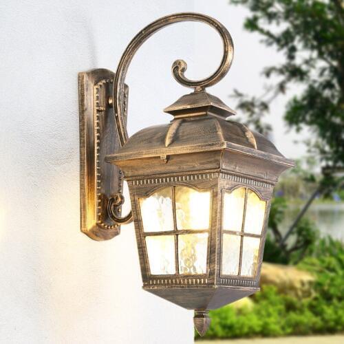 Outdoor waterproof wall lamp retro Black Brown Wall light villa balcony exterior led Sconce Luminaire wall patio light WA114
