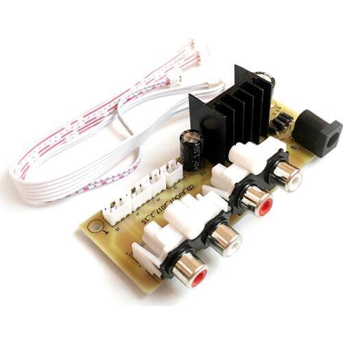 DC12V L7809CV L7809 Voltage Regulator Board MP3 Decording Module Power Supply dc 5.5*2.5 Slot RCA Audio Converter Board