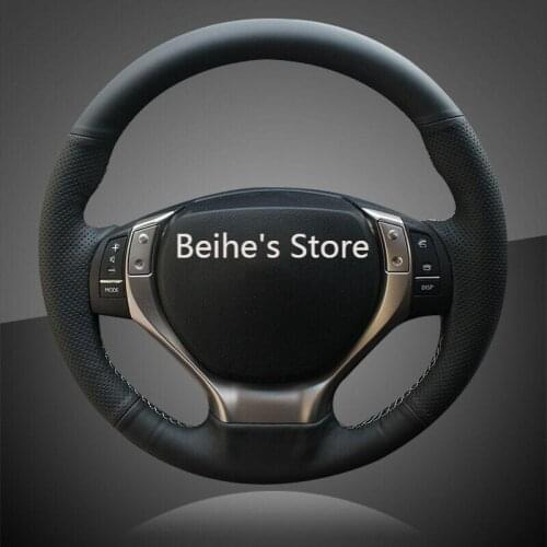 Hand Stitched Auto Braid On The Steering Wheel Cover for Lexus ES250 ES300h GS25