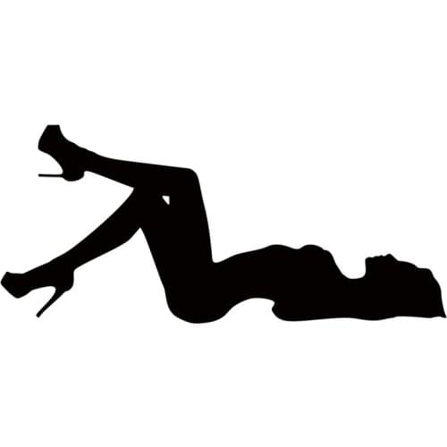 RuleMylife Sexy Woman Lying Down car stickers decal anime cute car accessories decoration pegatinas para coche