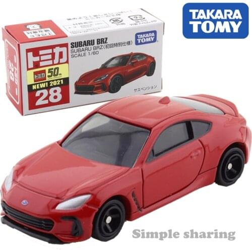Takara Tomy Tomica No.28 SUBARU BRZ Special Version Cars Hot Pop 1:64 Kids Toys Motor Vehicle Diecast Metal Model