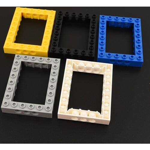 2PCS 32532 High-Tech Hole Brick 6 x 8 with Open Center 4 x 6 Building block accessories parts MOC DIY Education Build Toys