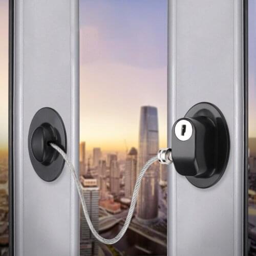 Stainless Steel Baby Child Safety Lock Window Refrigerator Opening Security Cable Door Lock For Kids Safety Protector Protection