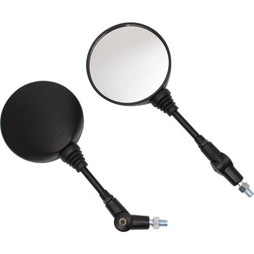 1 Pair F Universal Folding Motorcycle Side Rearview Mirror 10mm For Yamaha Honda High Quality