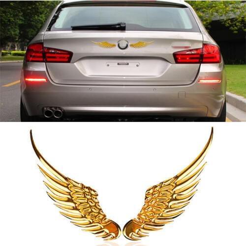 1 Pair Car Styling Fashion Metal Stickers 3D Wings for Nissan Teana X-Trail Qashqai Livina Tiida Sunny March Murano Geniss Juke