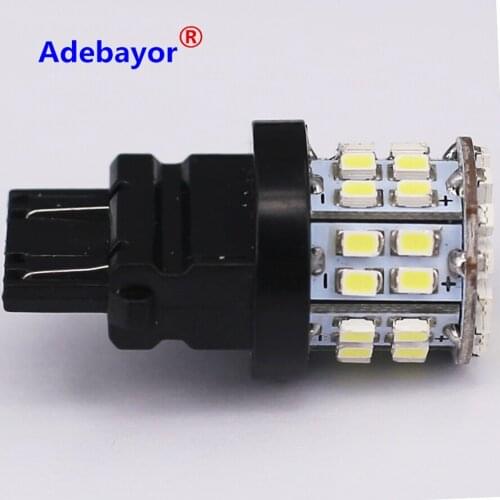 100 pcsT25 P27/7W LED 1206 50 LED 3020 SMD 3157 Lamp car Bulb auto Vehicles parking Turn Signal Reverse Tail DRL Light White
