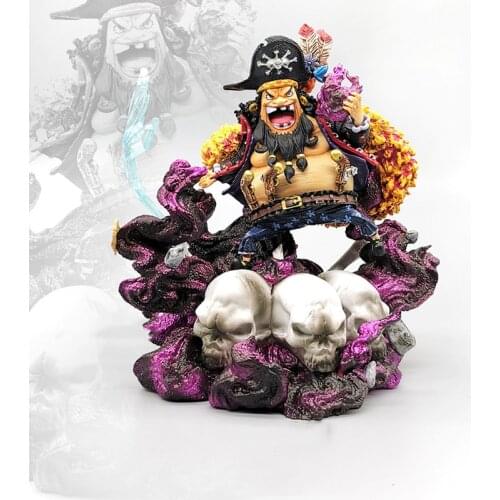 14CM Anime Figure One Piece Marshall D Teach Luffy Kaido Marco PVC Statue Collectible Action Figure Toy Brinquedos Figurine