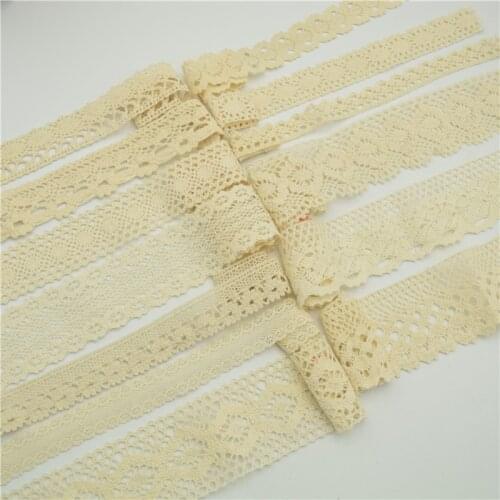 200yards Lace Edge Trim Wedding Bridal Ribbon Cotton Crochet Sewing DIYLeiao Craft