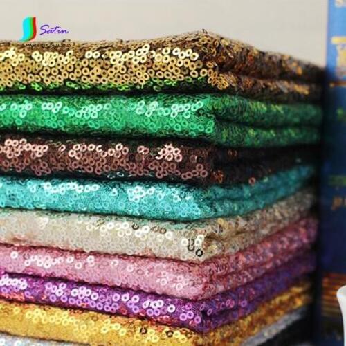 24 Color Thickness 3mm Encryption Sequins Cloth Mesh Embroidery Dress Bag Shoes fFabric Wedding Tablecloth 1meter/lot S646P
