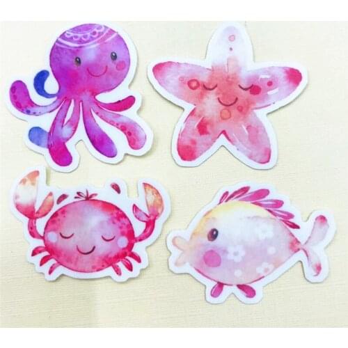 30 marine animal scrapbook DIY book stickers