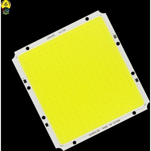 5PCS Bulk Sale Square Super Bright DC12V 50W COB LED Panel Light Bulb 100*95mm Warm Cold White DC 12V for Outdoor Indoor Lamp