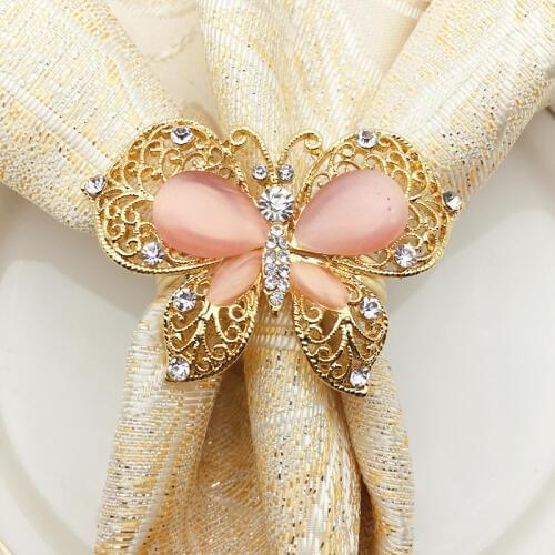 6pcs/lot Retro alloy plating boutique napkin buckle Thanksgiving tree napkin rings table and chairs buckle