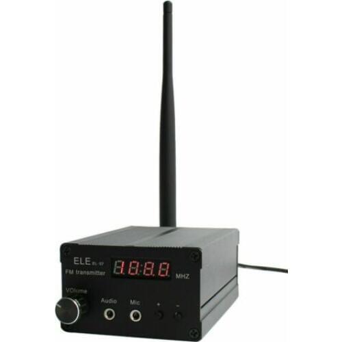 87-108MHZ 5W Stereo FM transmitter 0.2W 1W 3W 5w power Adjustable + antenna + power supply